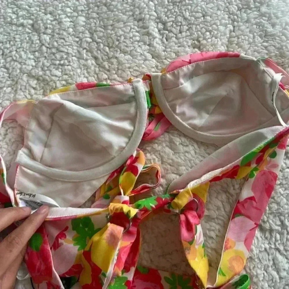 FOR LOVE AND LEMONS  BRA TOP WITH TIE - Picture 3 of 5